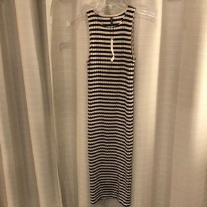 Midi Striped Ribbed Stradivarius Dress